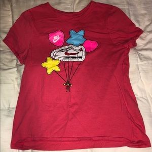 pink short sleeve tee